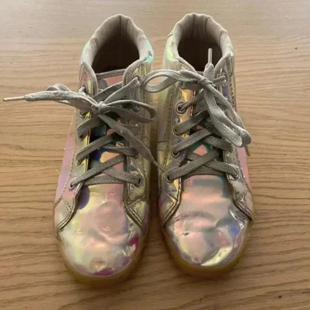 The Children's Place Holographic Hi Top Sneakers 5